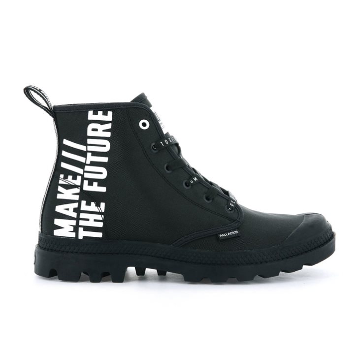 Palladium Pampa Hi Future Men\'s Boots Black | UK F051-GTZ